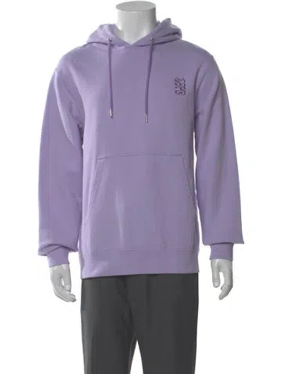 Pre-owned Sandro Crew Neck Long Sleeve Hoodie W/ Tags In Purple