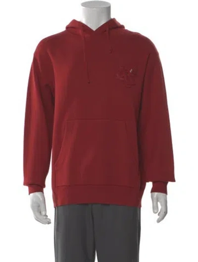 Pre-owned Sandro Crew Neck Long Sleeve Hoodie W/ Tags In Red