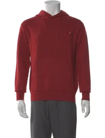 Pre-owned Sandro Crew Neck Long Sleeve Hoodie W/ Tags In Red