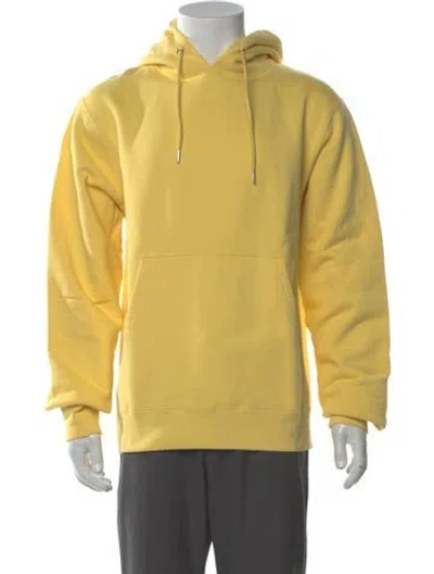 Pre-owned Sandro Crew Neck Long Sleeve Hoodie W/ Tags In Yellow