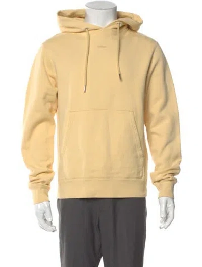 Pre-owned Sandro Crew Neck Long Sleeve Hoodie In Yellow