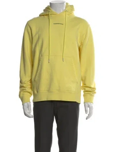Pre-owned Sandro Crew Neck Long Sleeve Hoodie In Yellow