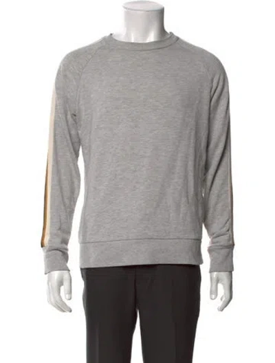 Pre-owned Sandro Crew Neck Long Sleeve Pullover In Gray