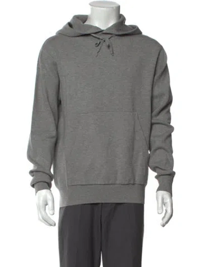 Pre-owned Sandro Crew Neck Long Sleeve Pullover In Gray