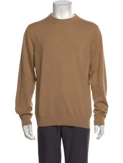 Pre-owned Sandro Crew Neck Long Sleeve Pullover In Neutrals