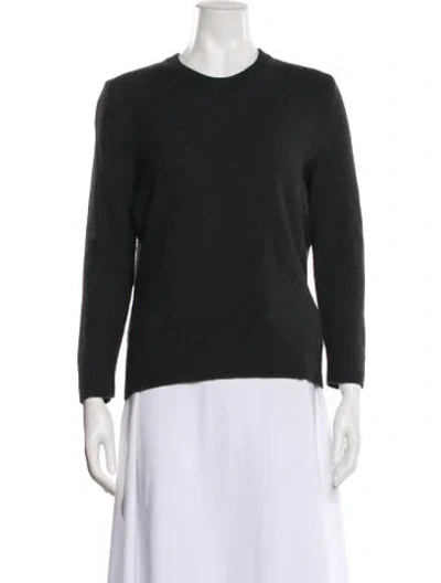 Pre-owned Sandro Crew Neck Long Sleeve Sweatshirt In Black