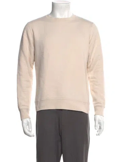 Pre-owned Sandro Crew Neck Long Sleeve Sweatshirt In Neutral