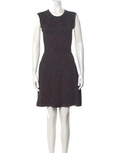 Pre-owned Sandro Crew Neck Mini Dress W/ Tags In Green