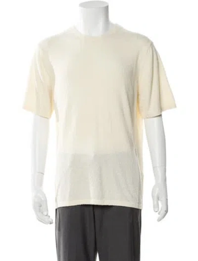 Pre-owned Sandro Crew Neck Short Sleeve Pullover In Neutral