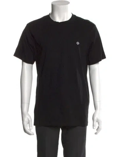 Pre-owned Sandro Crew Neck Short Sleeve T-shirt In Black
