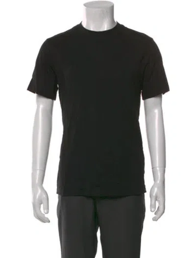 Pre-owned Sandro Crew Neck Short Sleeve T-shirt In Black