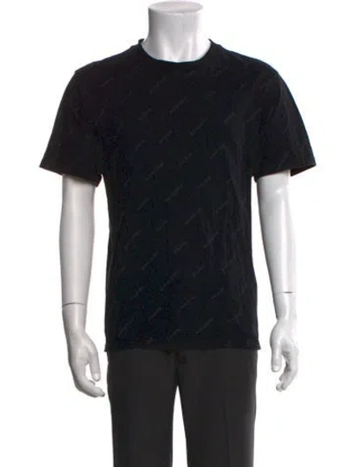 Pre-owned Sandro Crew Neck Short Sleeve T-shirt In Black