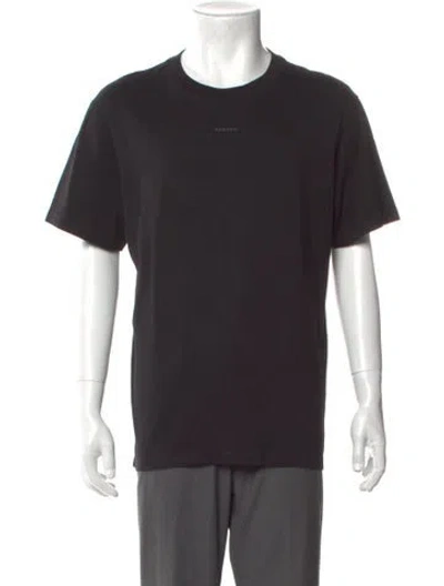 Pre-owned Sandro Crew Neck Short Sleeve T-shirt In Blue
