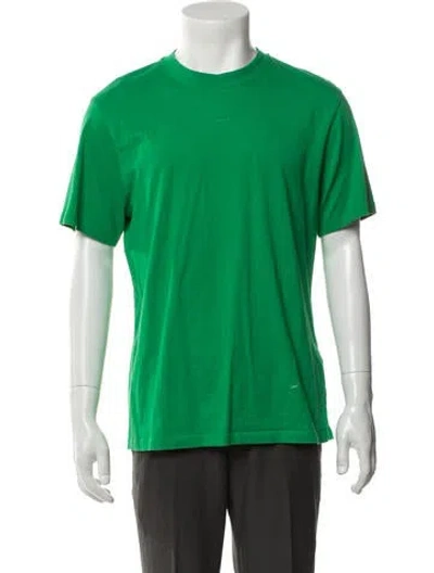 Pre-owned Sandro Crew Neck Short Sleeve T-shirt In Green