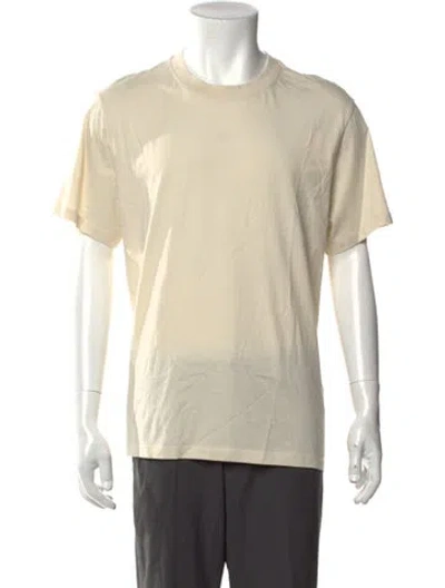 Pre-owned Sandro Crew Neck Short Sleeve T-shirt In Neutral