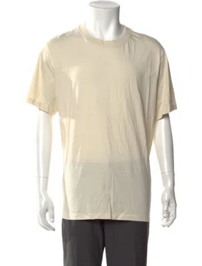 Pre-owned Sandro Crew Neck Short Sleeve T-shirt In Neutral