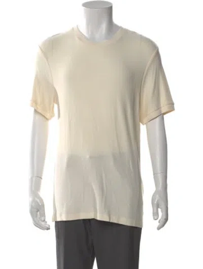Pre-owned Sandro Crew Neck Short Sleeve T-shirt In Neutral