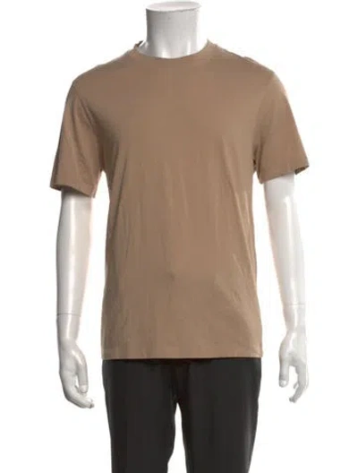 Pre-owned Sandro Crew Neck Short Sleeve T-shirt In Neutrals