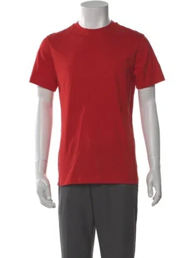 Pre-owned Sandro Crew Neck Short Sleeve T-shirt In Red