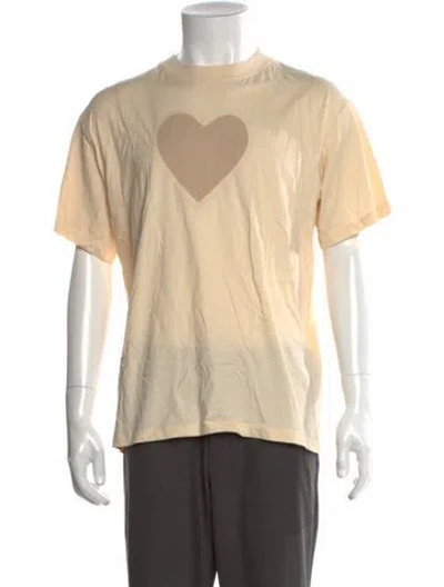 Pre-owned Sandro Crew Neck Short Sleeve T-shirt W/ Tags In Neutral