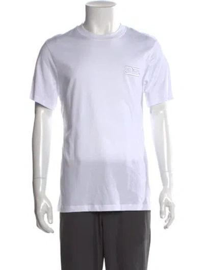 Pre-owned Sandro Crew Neck Short Sleeve T-shirt W/ Tags In White