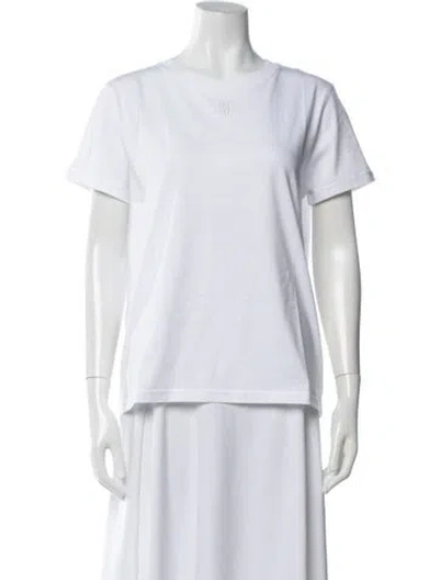 Pre-owned Sandro Crew Neck Short Sleeve T-shirt W/ Tags In White
