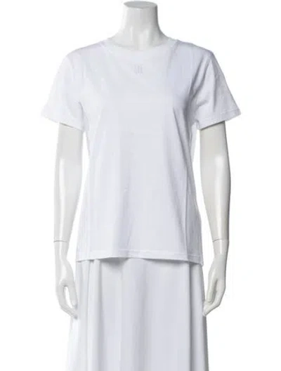 Pre-owned Sandro Crew Neck Short Sleeve T-shirt W/ Tags In White