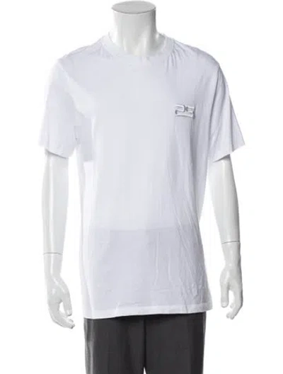 Pre-owned Sandro Crew Neck Short Sleeve T-shirt In White
