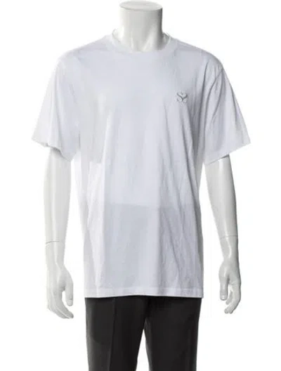 Pre-owned Sandro Crew Neck Short Sleeve T-shirt In White