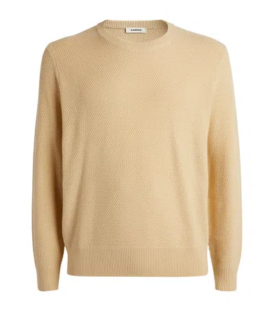 Sandro Crew-neck Sweater In Beige