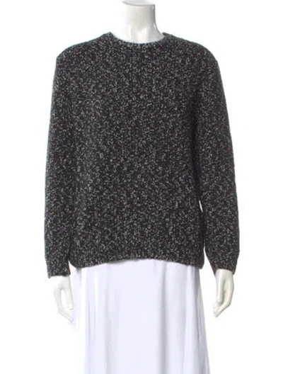 Pre-owned Sandro Crew Neck Sweater In Black