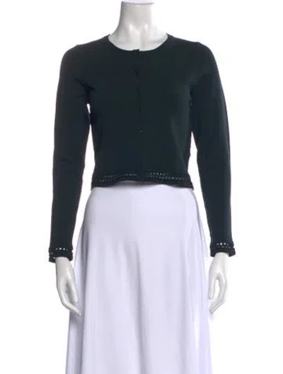 Pre-owned Sandro Crew Neck Sweater In Black