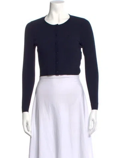 Pre-owned Sandro Crew Neck Sweater In Black