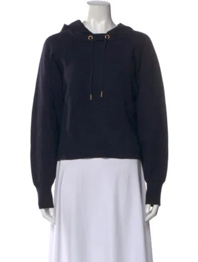 Pre-owned Sandro Crew Neck Sweater In Blue