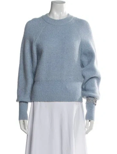 Pre-owned Sandro Crew Neck Sweater In Blue