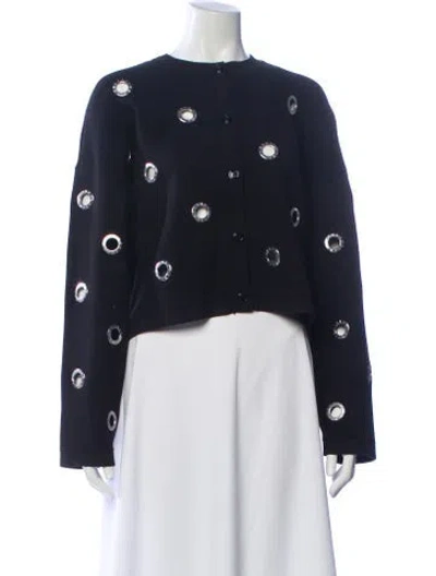 Pre-owned Sandro Crew Neck Sweater In Blue