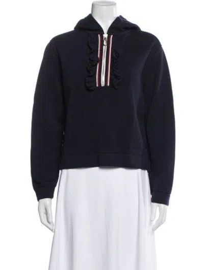 Pre-owned Sandro Crew Neck Sweater In Blue