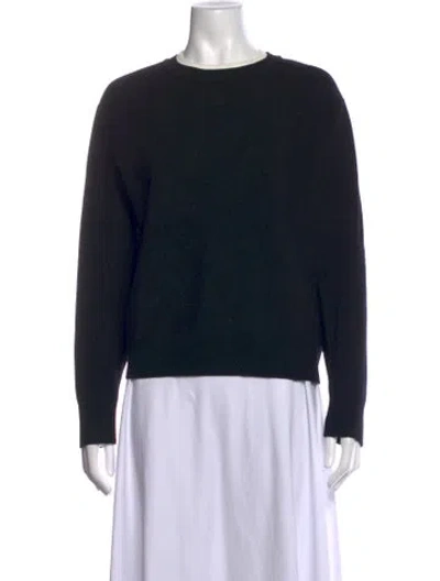 Pre-owned Sandro Crew Neck Sweater In Blue