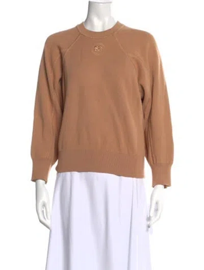 Pre-owned Sandro Crew Neck Sweater In Brown