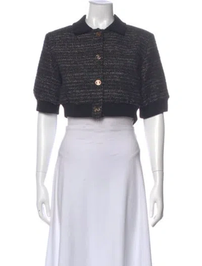 Pre-owned Sandro Crew Neck Sweater In Gray