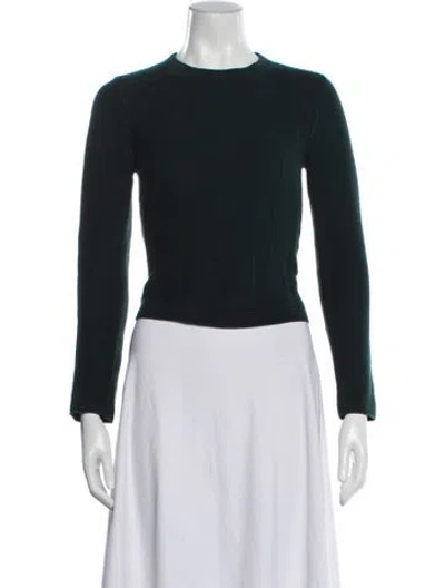 Pre-owned Sandro Crew Neck Sweater In Green