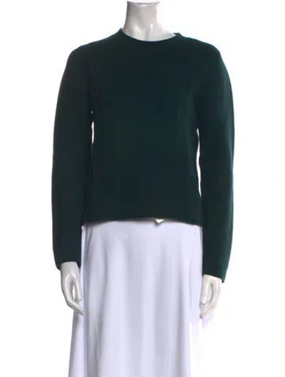 Pre-owned Sandro Crew Neck Sweater In Green
