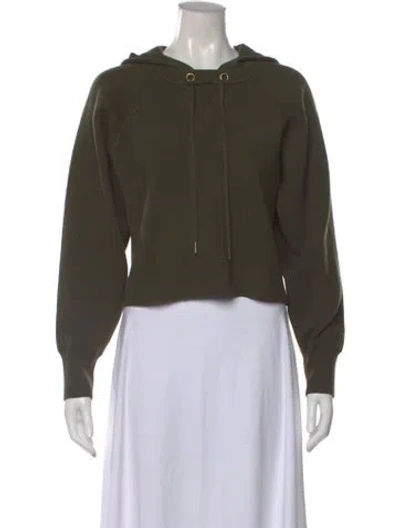 Pre-owned Sandro Crew Neck Sweater In Green