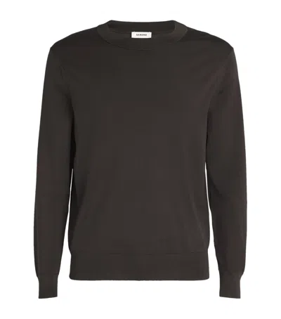 Sandro Crew-neck Sweater In Green