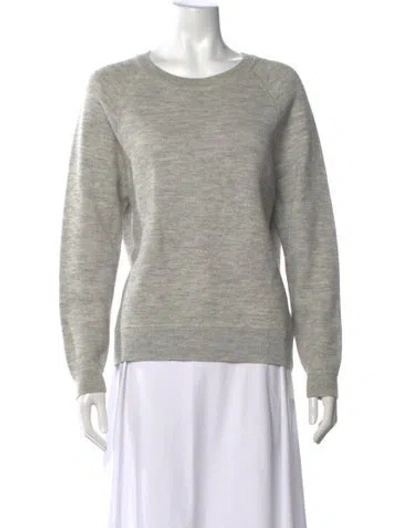 Pre-owned Sandro Crew Neck Sweater In Grey
