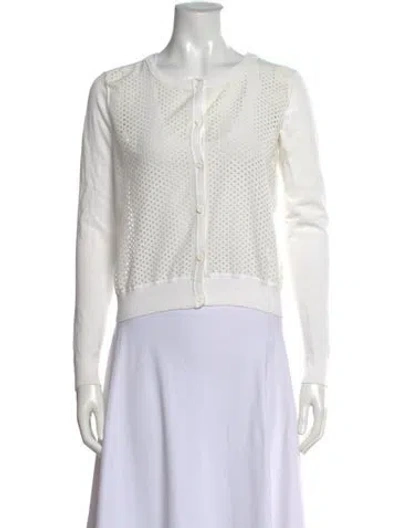 Pre-owned Sandro Crew Neck Sweater In Neutral