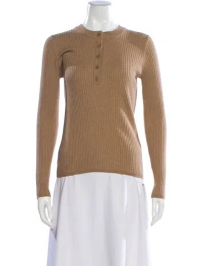 Pre-owned Sandro Crew Neck Sweater In Neutral
