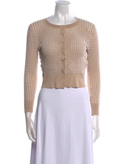 Pre-owned Sandro Crew Neck Sweater In Neutral