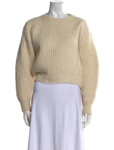 Pre-owned Sandro Crew Neck Sweater In Neutral