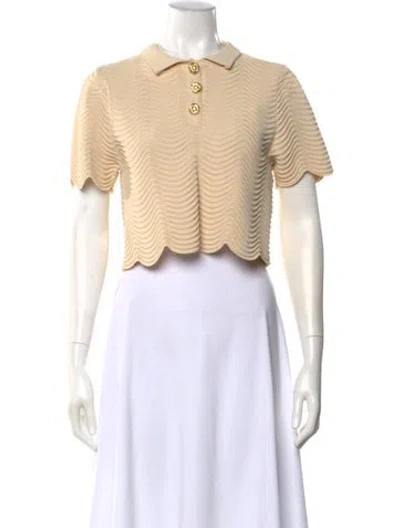 Pre-owned Sandro Crew Neck Sweater In Neutral